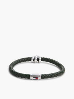Nautical Knot Braided Leather Bracelet — Green 3