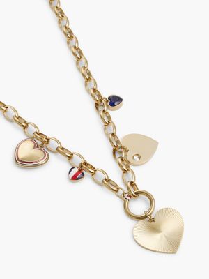 Женское колье Tommy Hilfiger Heart Charm, цвет: Золотой — фото 2