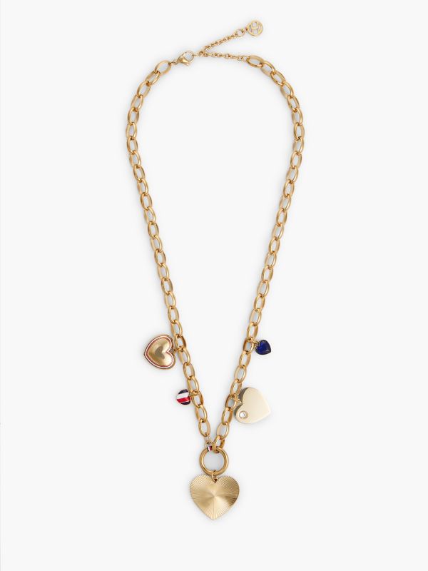 Heart Charm Necklace — Gold
