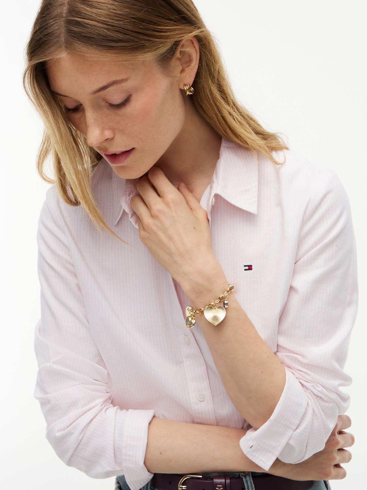Heart Charm Bracelet — Gold