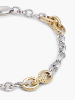 Two-Tone Nautical Rope Link Bracelet — Two Tone 2
