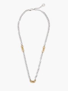 Two-Tone Nautical Rope Link Necklace — Two Tone 1