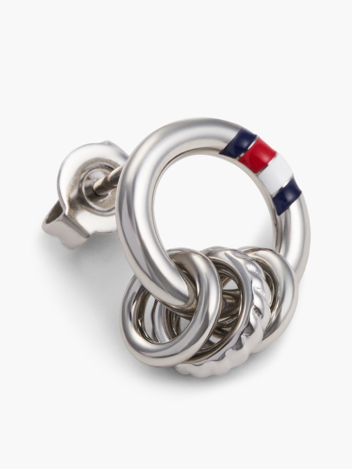 Nautical Rope Earring — Silver