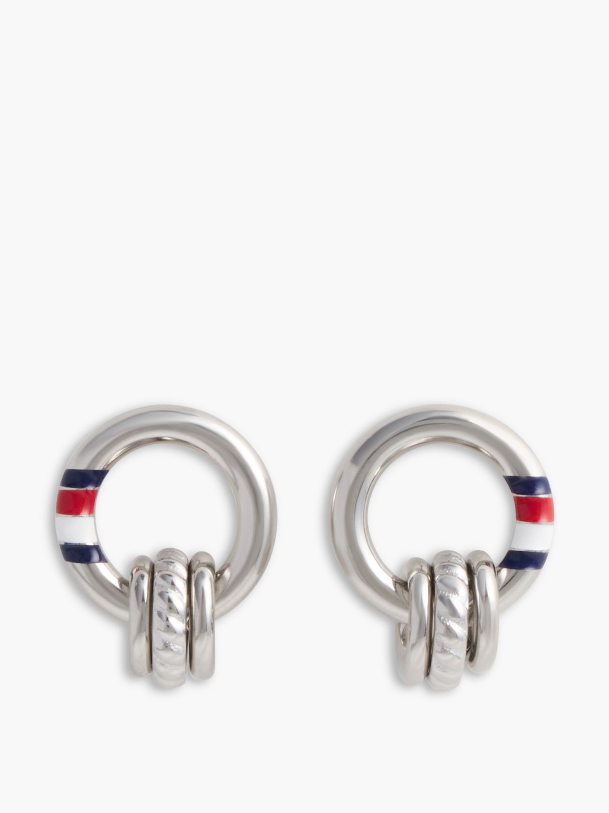 Nautical Rope Earring — Silver