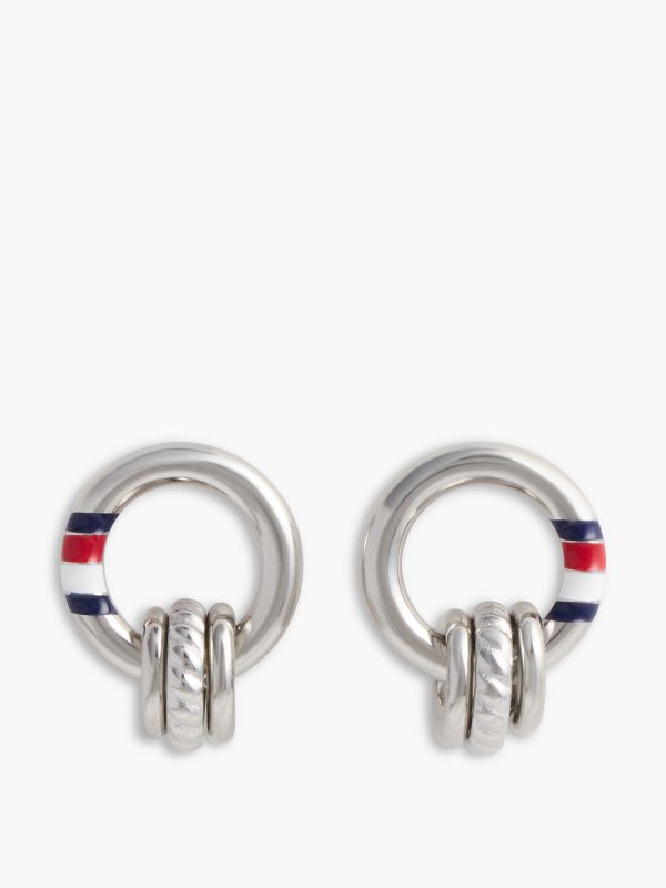 Nautical Rope Earring — Silver