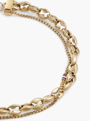 Женский браслет Tommy Hilfiger Layered Chain, цвет: Золотой — фото 2