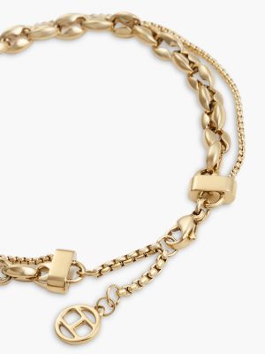 Женский браслет Tommy Hilfiger Layered Chain, цвет: Золотой — фото 3