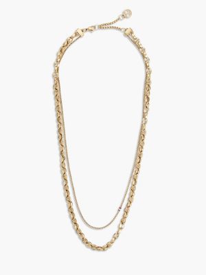 Layered Chain Necklace, Gold