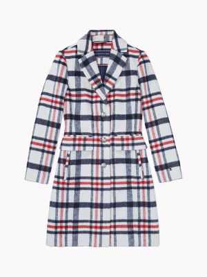 tommy hilfiger plaid coat