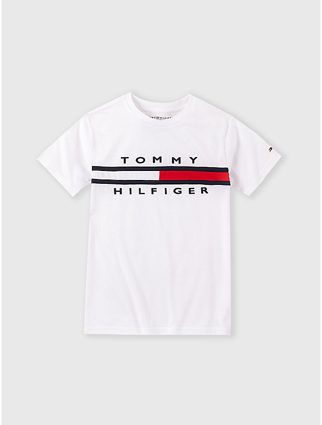 mærke brydning Ældre borgere Big Boys' Flag Stripe Logo T-Shirt | Tommy Hilfiger