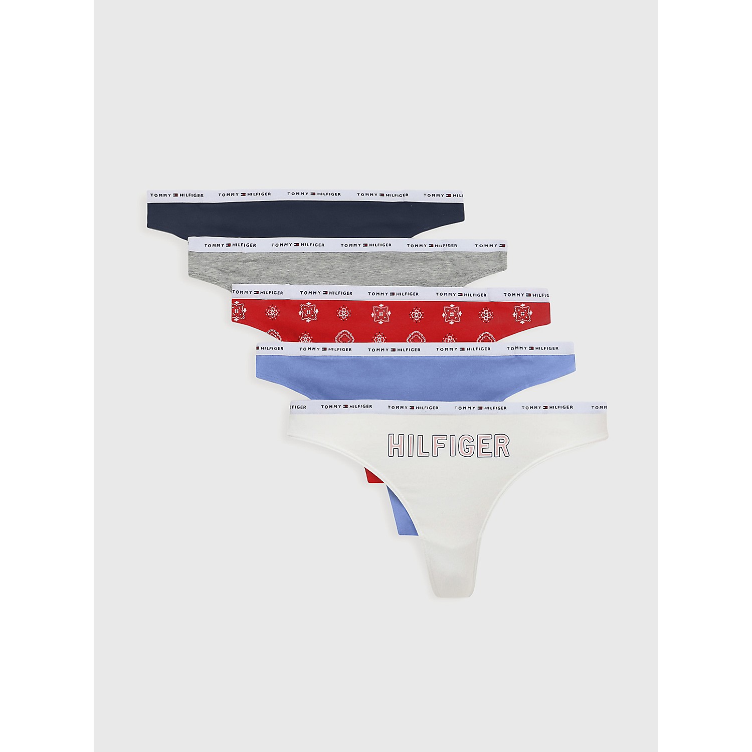 TOMMY HILFIGER Cotton Thong 5-Pack
