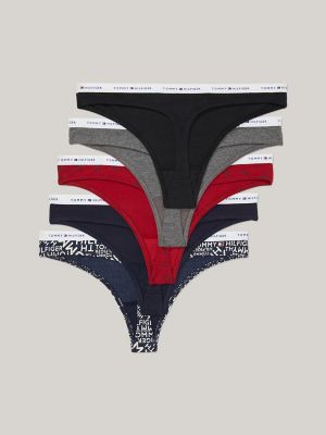 Cotton Thong 5-Pack Hilfiger Tommy USA 