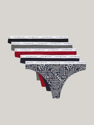 Tommy Hilfiger Women's Underwear Basics Cotton Thong Panties, 6