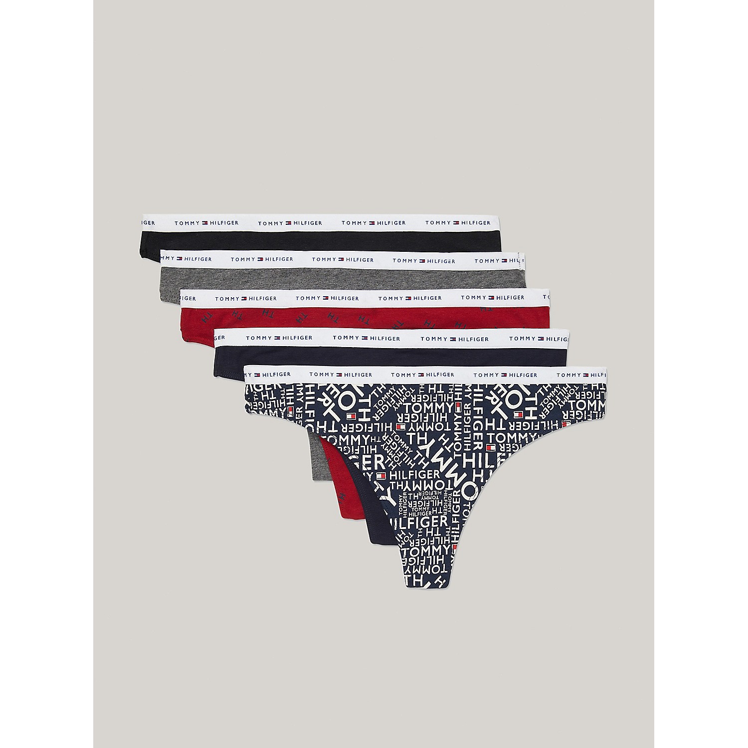 TOMMY HILFIGER Cotton Thong 5-Pack