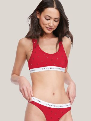 Tommy Logo Bralette, Red Logo