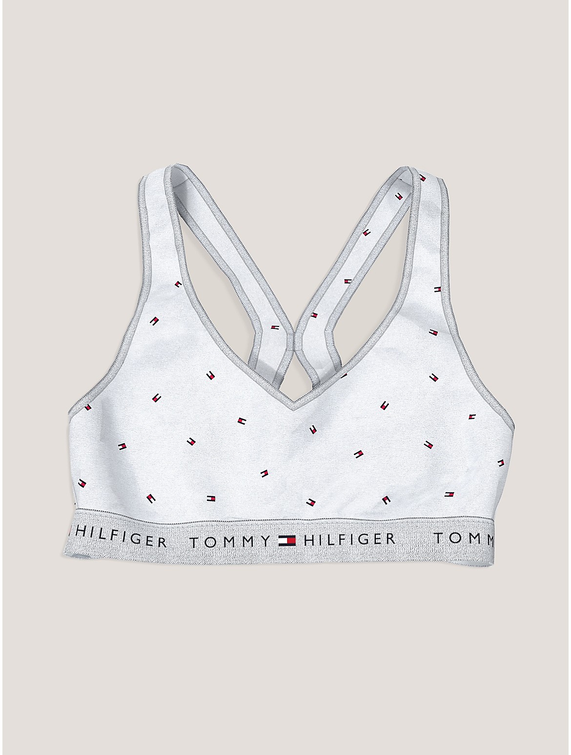 Tommy Hilfiger Women's Tommy Logo Bralette - White - L