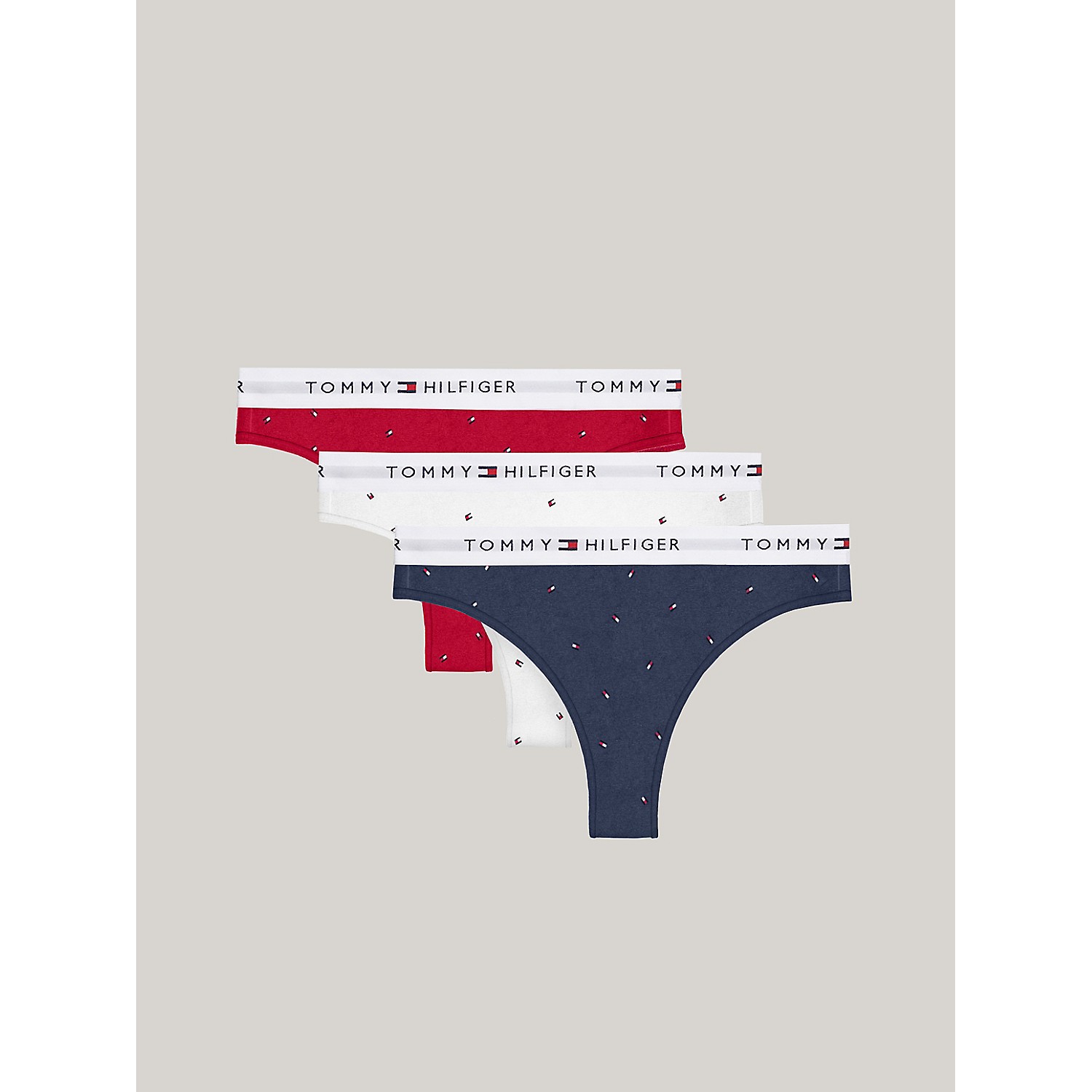 TOMMY HILFIGER Cotton Classic Thong 3-Pack