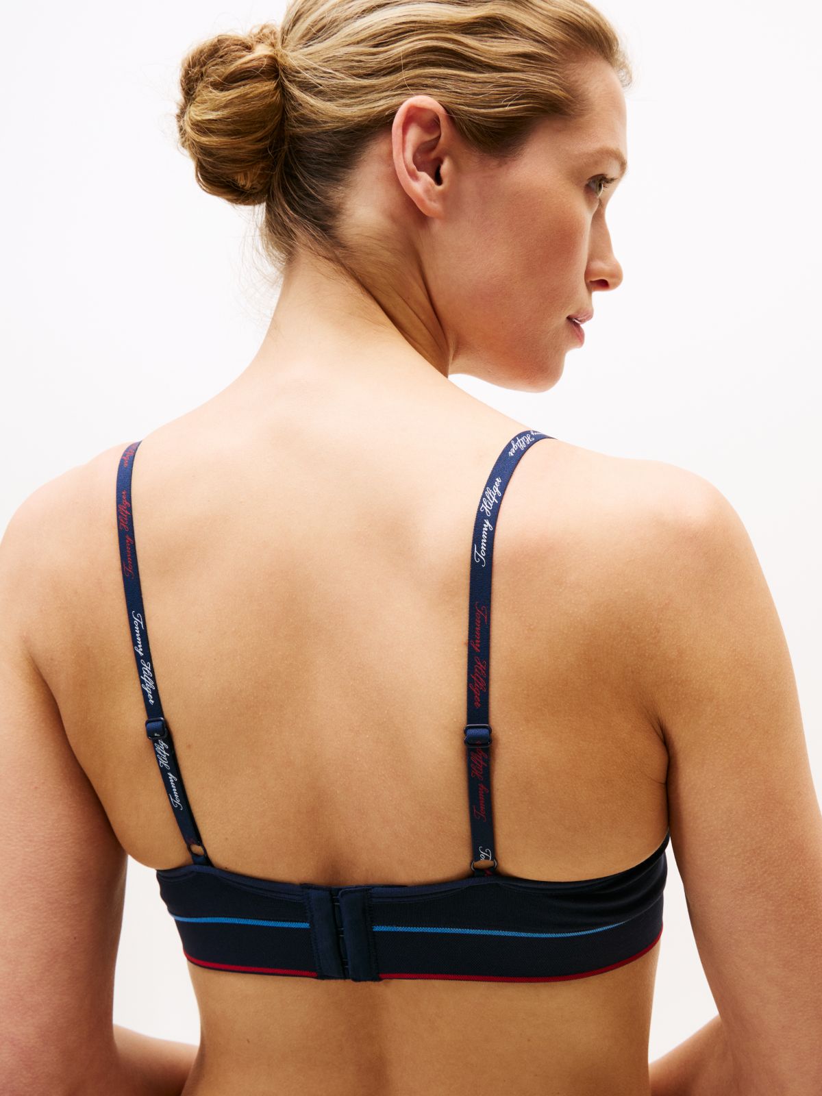 Signature Logo Push-Up Bralette — Sky Captain