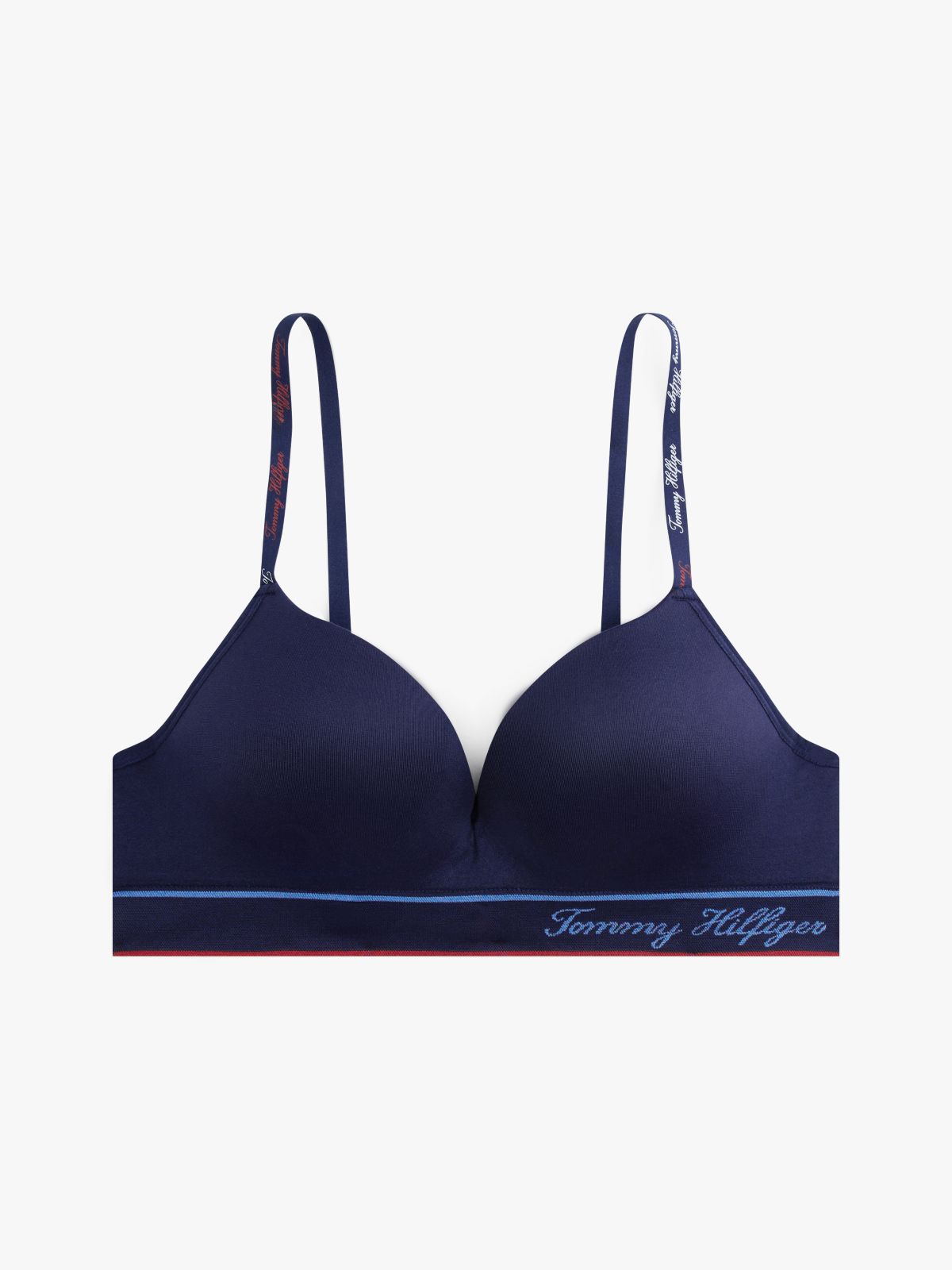 Signature Logo Push-Up Bralette — Sky Captain
