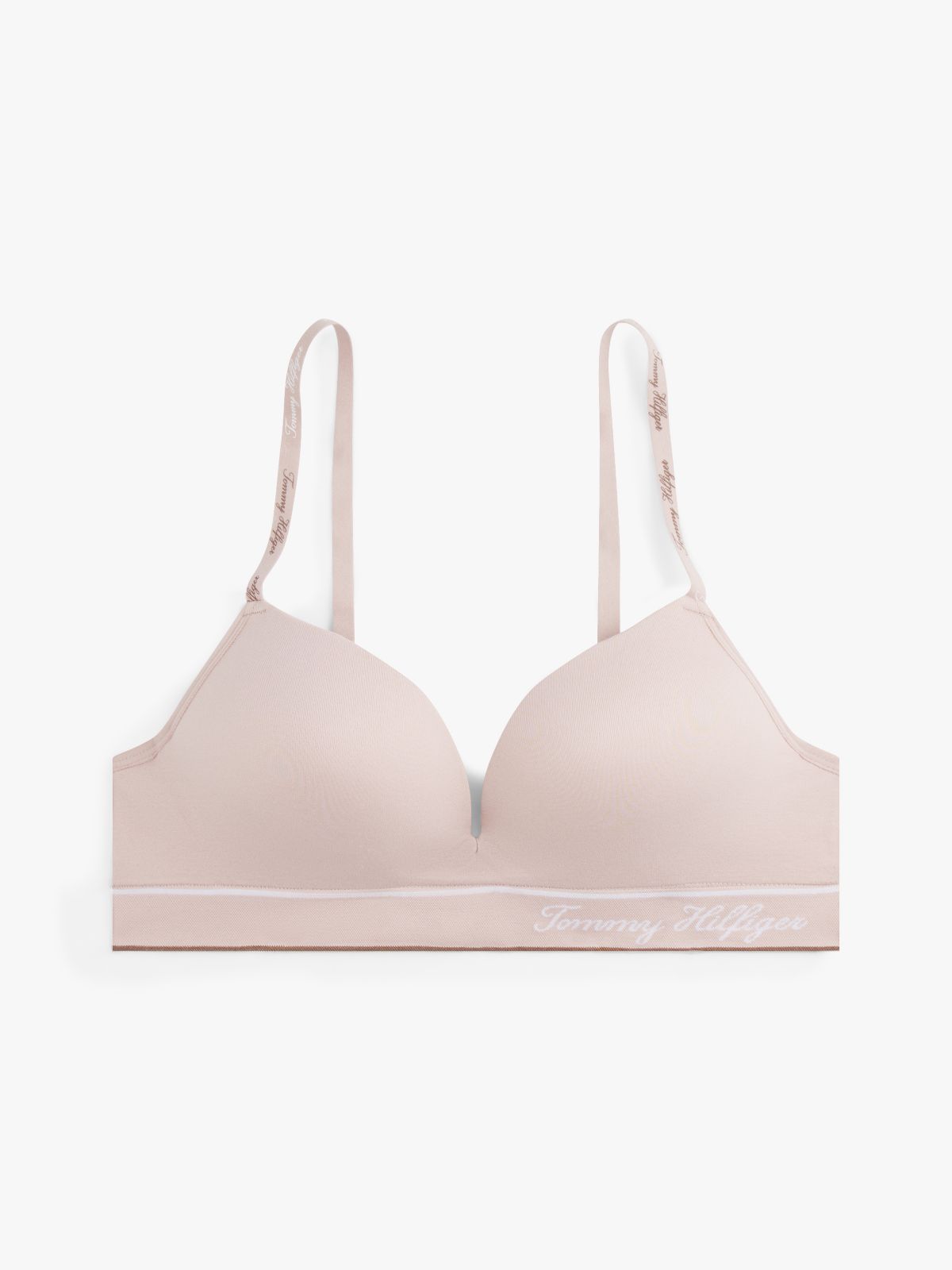 Signature Logo Push-Up Bralette — Balanced Beige