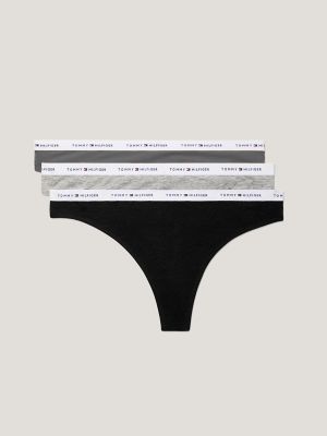 Logo Mix Thong 3-Pack, Grey
