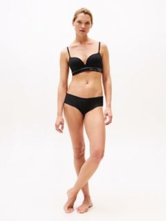Signature Logo Push-Up Bralette — Black 2
