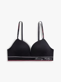 Signature Logo Push-Up Bralette — Black 5