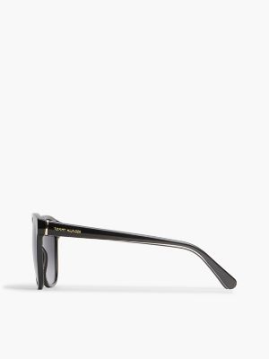 Женские солнцезащитные очки Tommy Hilfiger Square Frame Acetate Sunglasses, цвет: Чёрный — фото 2