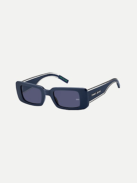 Gunmetal/Denim Blue Classic Sunglasses with Case Tommy Hilfiger 