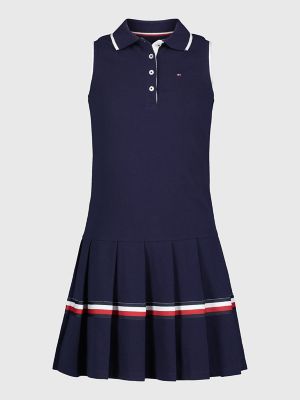 Pleated store polo dress