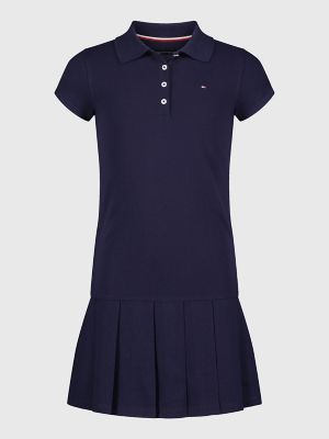 Kids' Solid Polo Dress