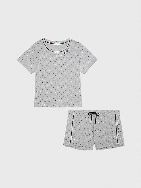 Tommy Hilfiger SS Short Set Print Pijama para Niñas 