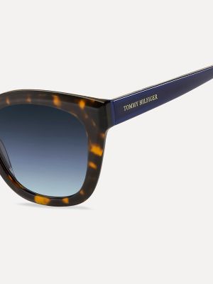 Женские солнцезащитные очки Tommy Hilfiger Cat Eye Sunglasses, цвет: Гавана — фото 3