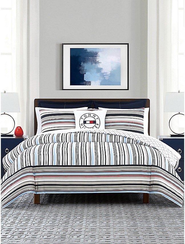 Mixed Stripe Comforter Set | Tommy