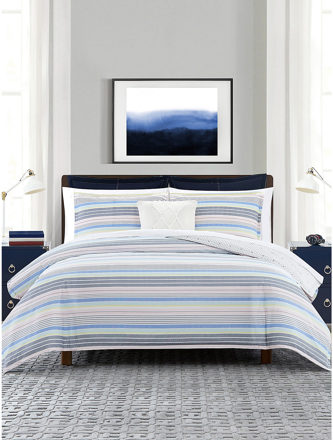 Shop Tommy Hilfiger Bold Stripe Comforter Set