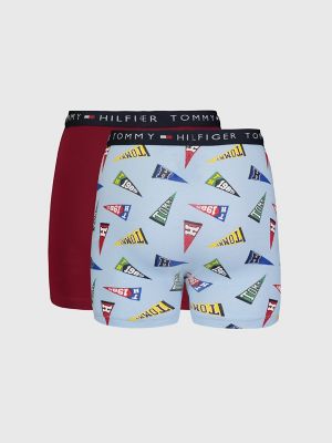 Tommy Hilfiger Boys Blue & Red Boxer Shorts (2 Pack)