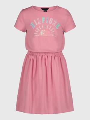 Little Kids' Sequin Sunshine Dress, Sea Pink