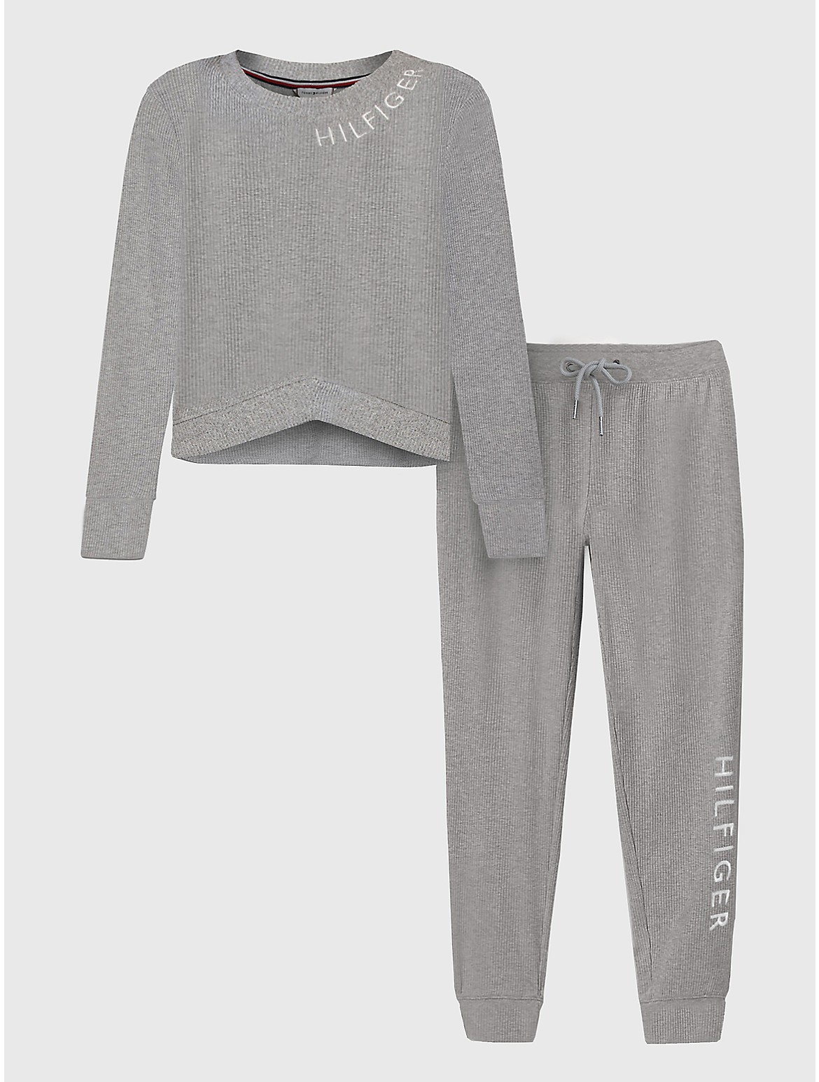 Tommy Hilfiger Women's Logo Sweatshirt & Pant Sleep Set