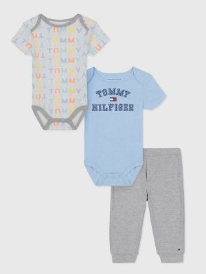 Babies Onesie and Pant Set 3PC Tommy Hilfiger USA