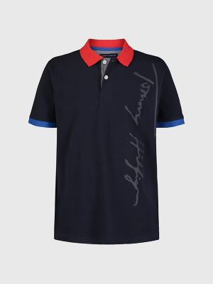 Big Kids' Signature Polo, Navy Blazer
