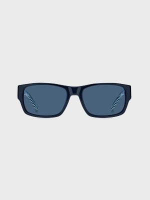 Tommy Hilfiger Mickey Square Sunglasses Matte Black Frame Gray Lens MI –  TheSunglassFashion