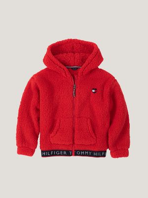 Tommy hilfiger red zip hotsell up hoodie