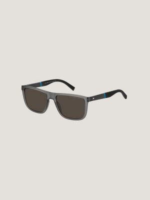 Logo rectangular sunglasses