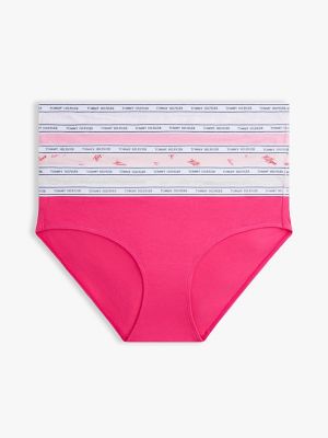 Logo Band Mix Bikini 5-Pack, Light Pink Heather