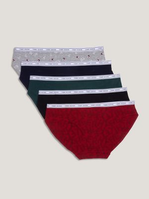 Logo Band Mix Bikini 5-Pack, Tossed Varsity TH Flags