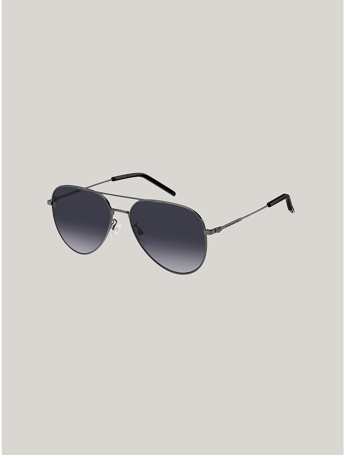 Shop Tommy Hilfiger Pilot Sunglasses In Grey