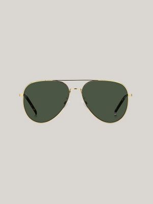 Pilot Sunglasses, Gold