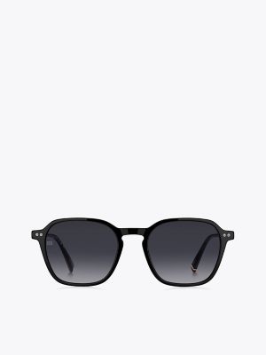 Мужские солнцезащитные очки Tommy Hilfiger Modern Prep Oval Sunglasses, цвет: Чёрный — фото 3