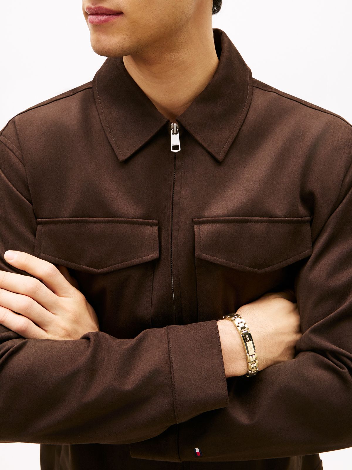 Monotype Logo Link Bracelet — Gold