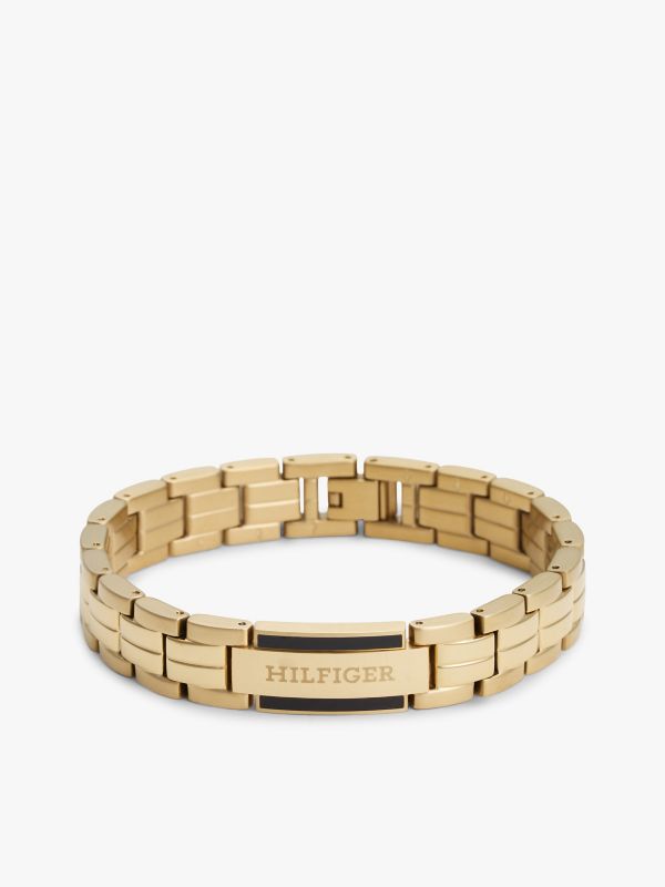 Monotype Logo Link Bracelet — Gold